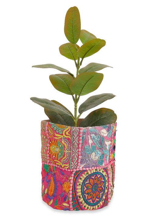 Carmine Pink Pot Cover (Small)