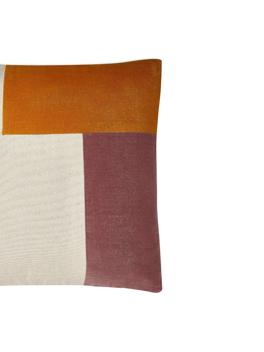 Daylight Cushion Cover - Velvet patchwork