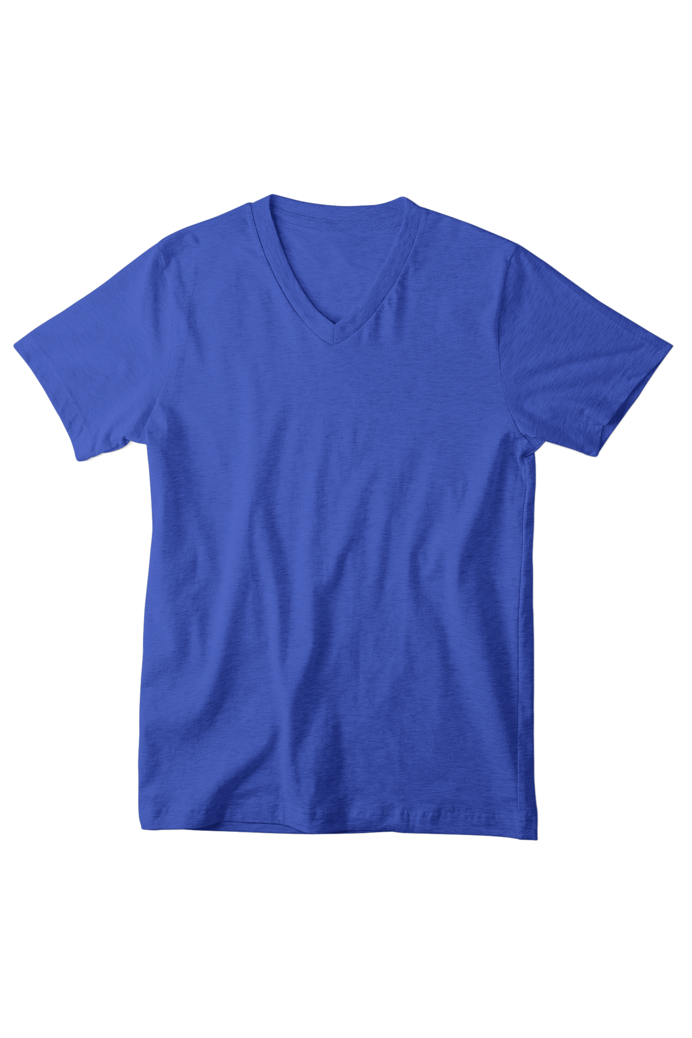 Men's V-Neck: Royal Blue T-Shirt