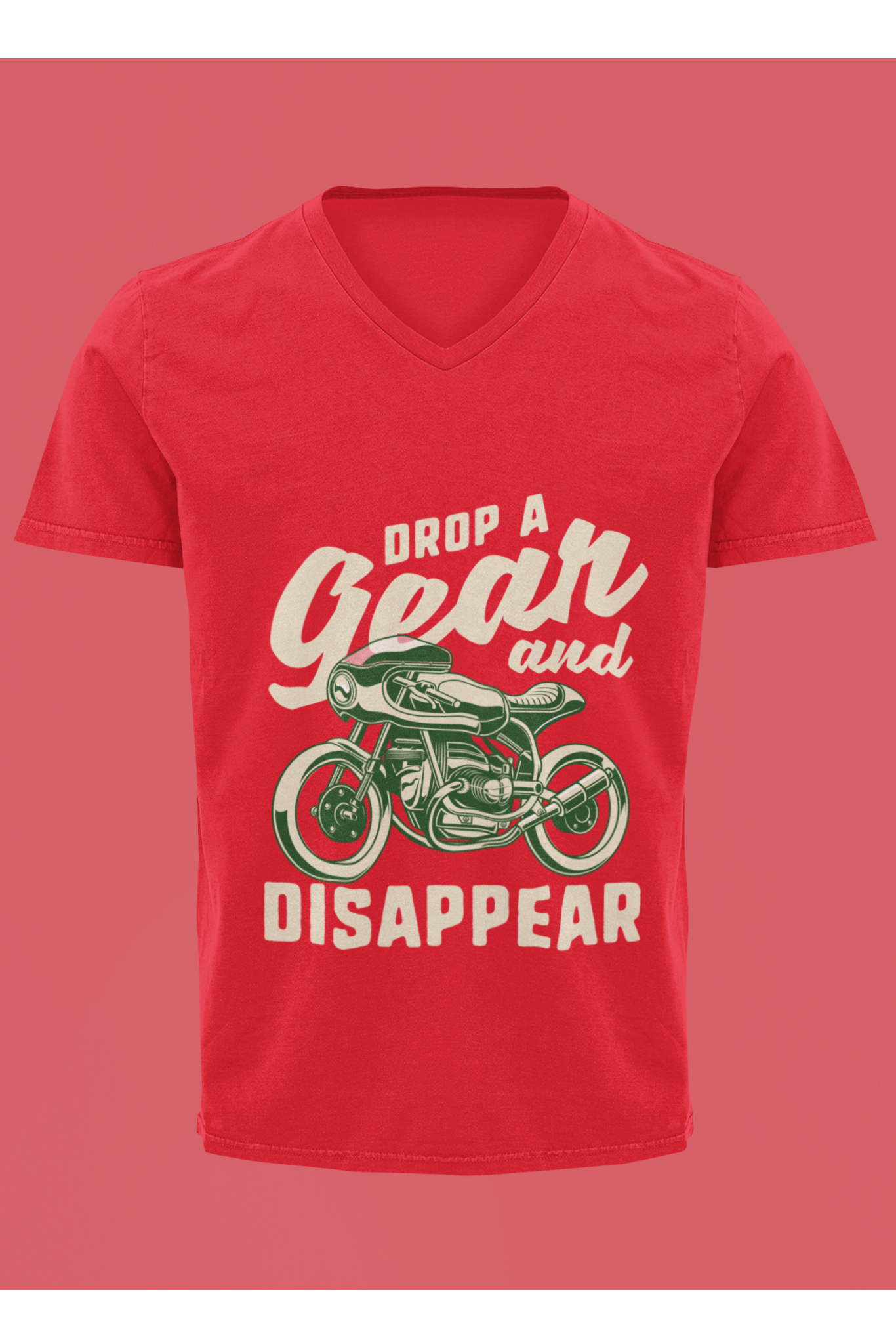 Men's V-Neck: Disappear T-Shirt