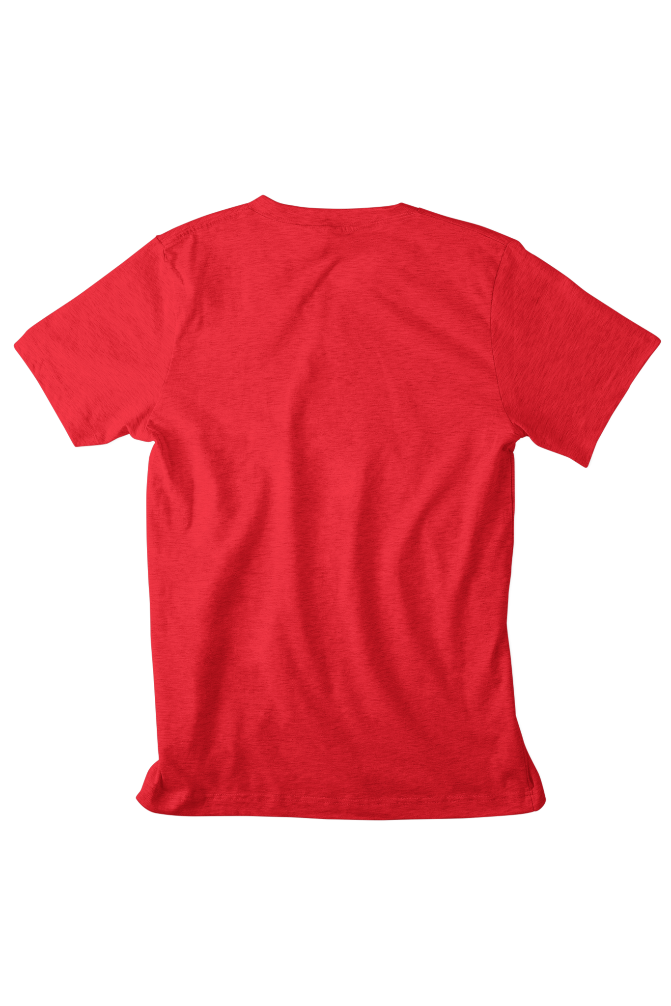 Men's V-Neck: Red T-Shirt