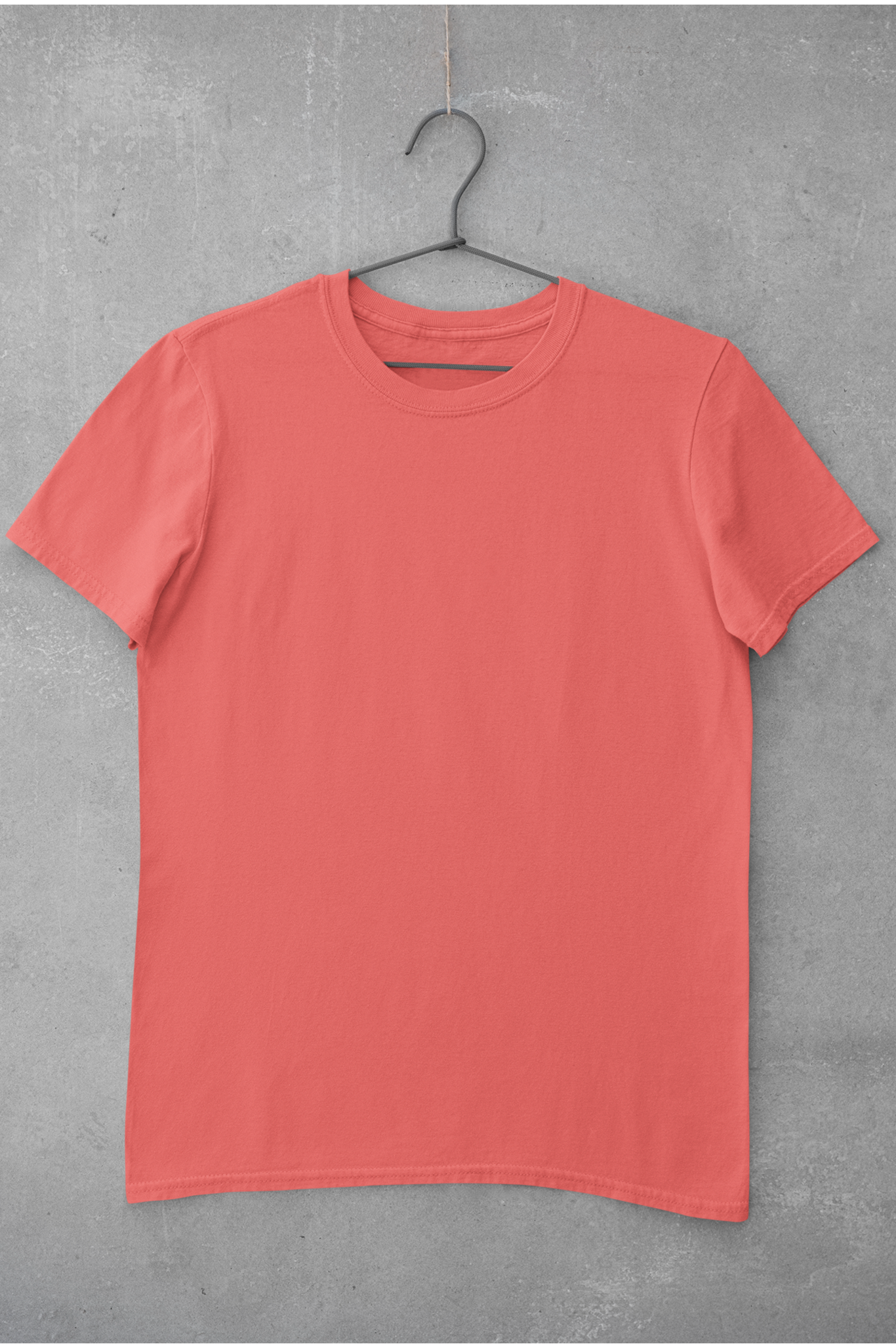 Unisex Round Neck: Red T-Shirt
