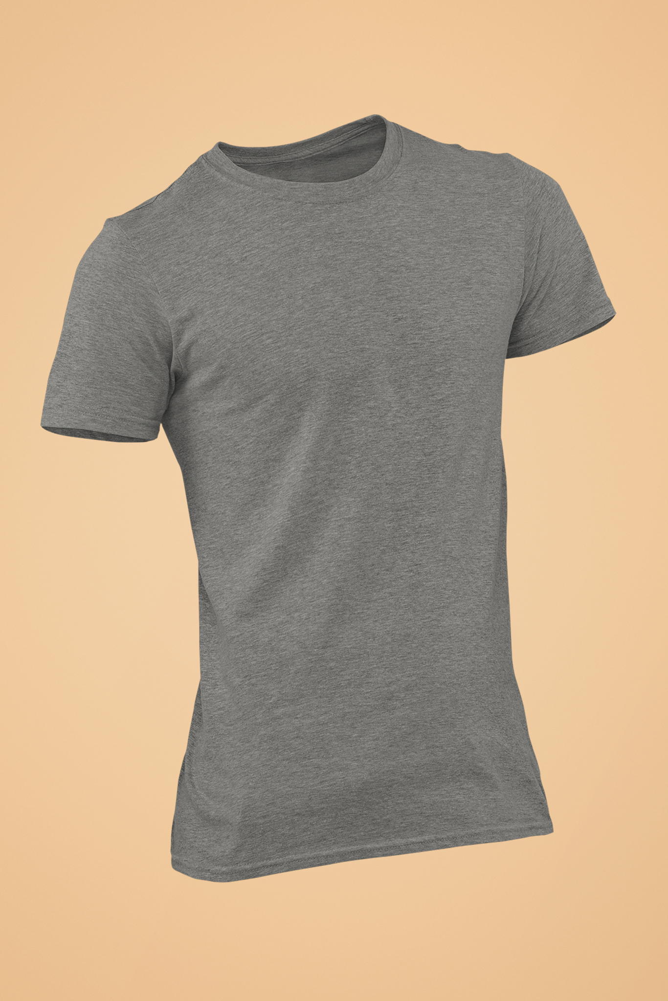 Unisex Round Neck: Charcoal T-Shirt