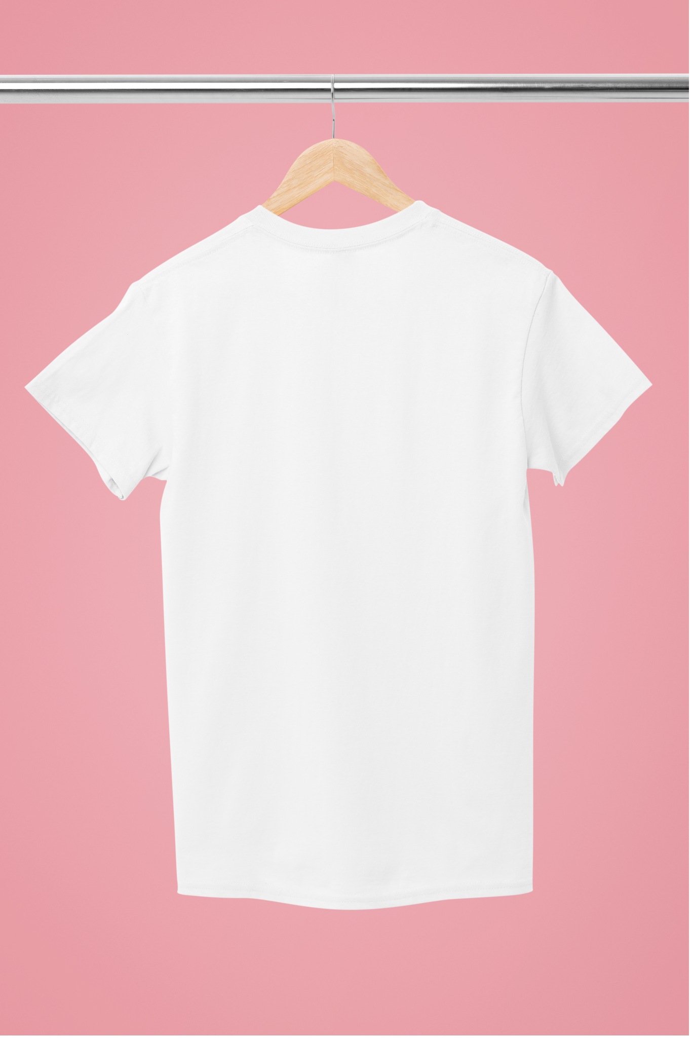 Unisex Round Neck: White T-Shirt