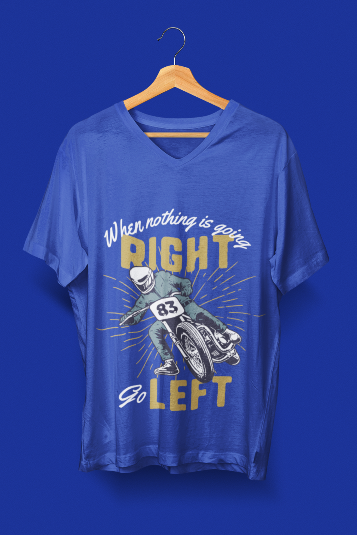 Men's V-Neck: Go Left T-Shirt