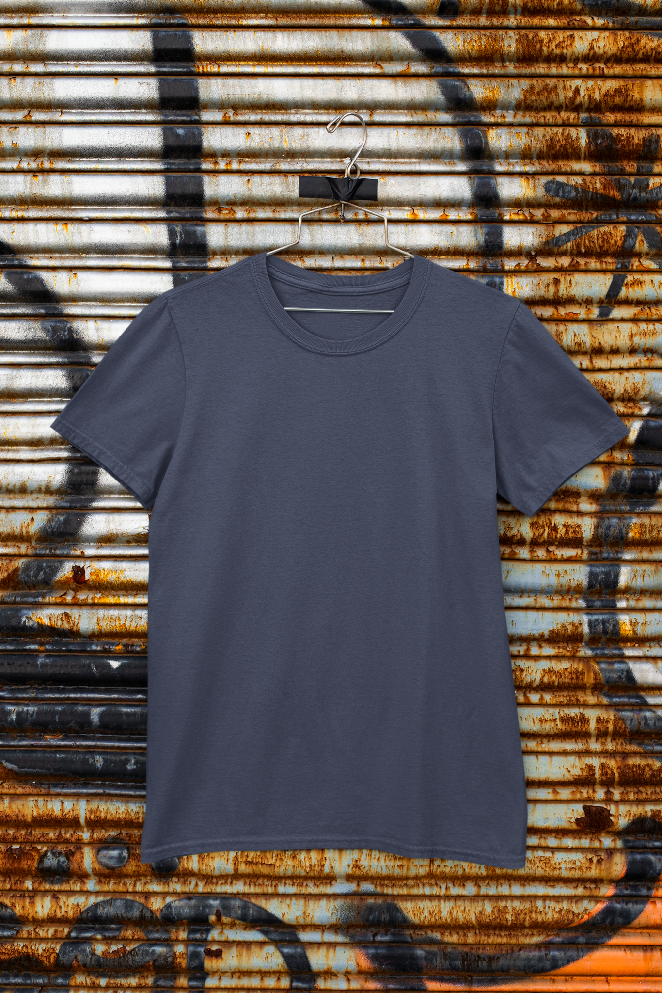 Unisex Round Neck: Indigo T-Shirt