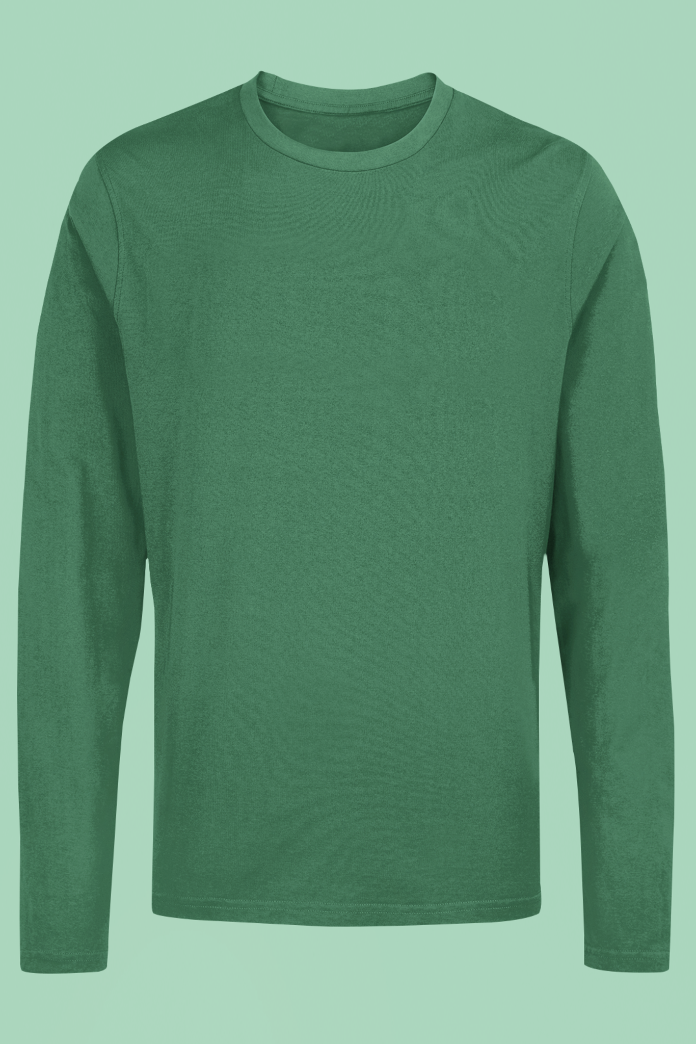 Men's Full Sleeve: Green T-Shirt