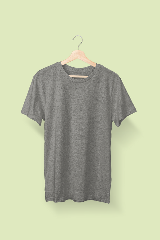 Unisex Round Neck: Charcoal T-Shirt