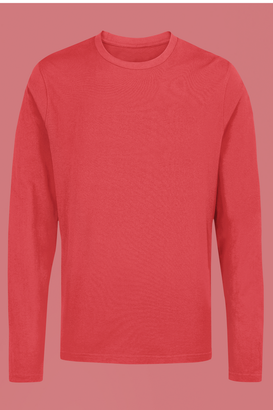 Men's Full Sleeve: Red T-Shirt