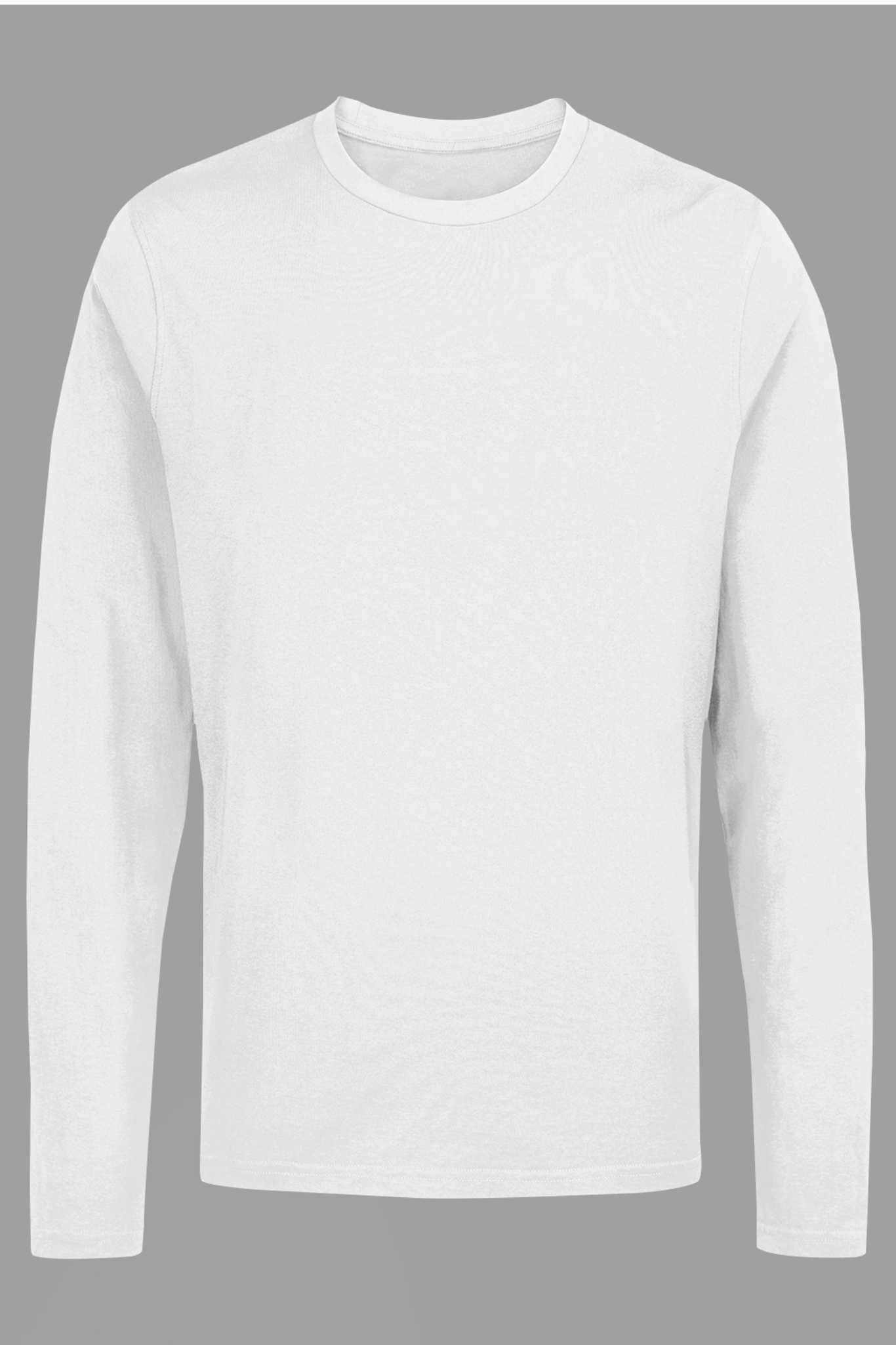 Men's Full Sleeve: White T-Shirt